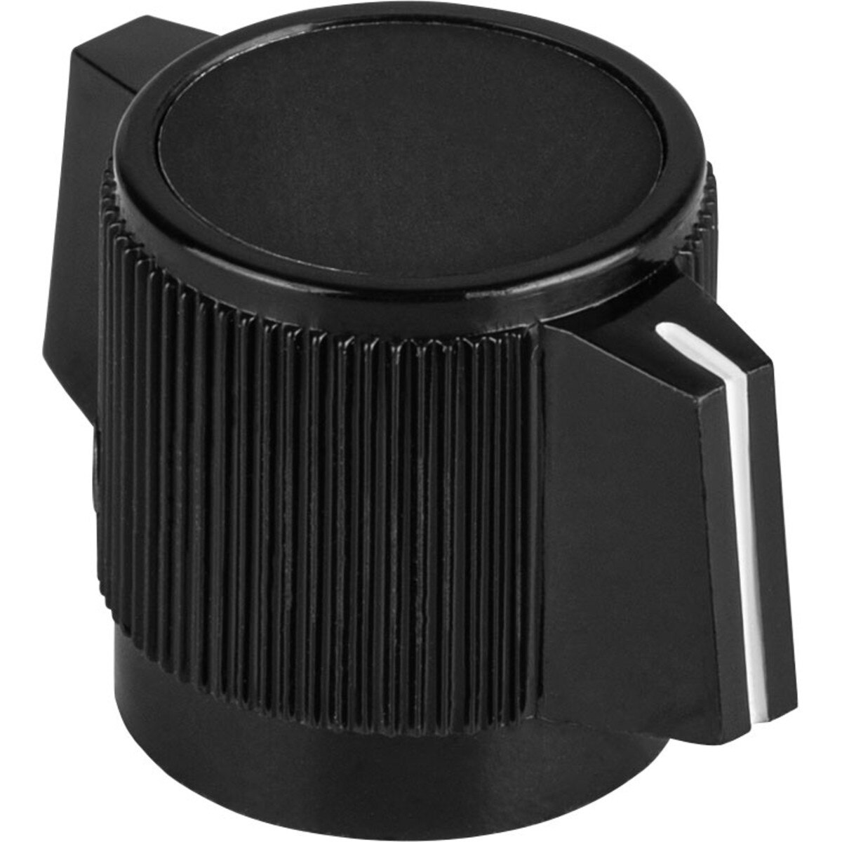 Double Wing Knob for 1/4" Shaft with White Indicator and Dual Set Screws